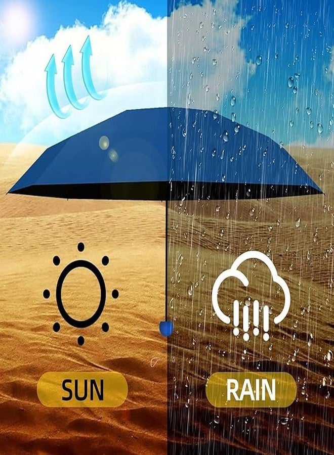 TEKCOOL مظلة TEKCOOL كبيرة الحجم للحماية من الشمس والمطر والرياح، متينة وقابلة للطي مرتين، مناسبة للرجال والنساء والأطفال. مظلة مثالية مع غطاء وحافظة صغيرة أنيقة مقاومة للرياح وكبيرة الحجم. - Image 3